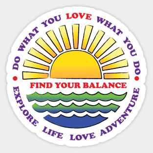 Find Your Balance Sticker